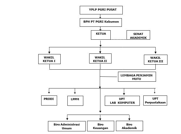 Struktur Organisasi STMIK PGRI ARUNGBINANG