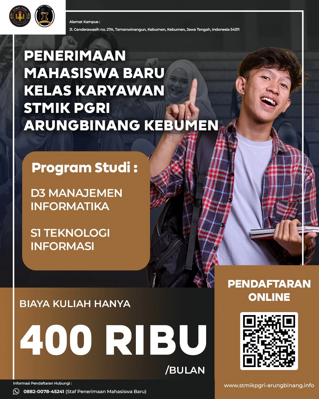 Penerimaan Mahasiswa Baru STMIK PGRI Arungbinang Kebumen Tahun 2025